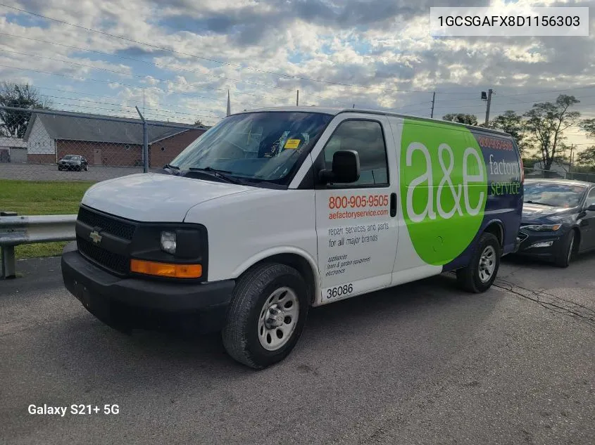 1GCSGAFX8D1156303 2013 Chevrolet Express G1500