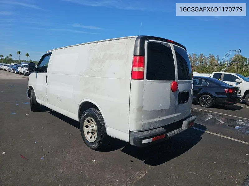 2013 Chevrolet Express 1500 Work Van VIN: 1GCSGAFX6D1170779 Lot: 40713756