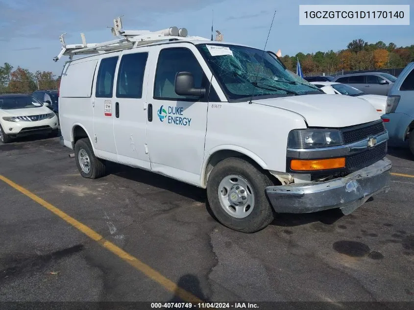 1GCZGTCG1D1170140 2013 Chevrolet Express 3500 Work Van