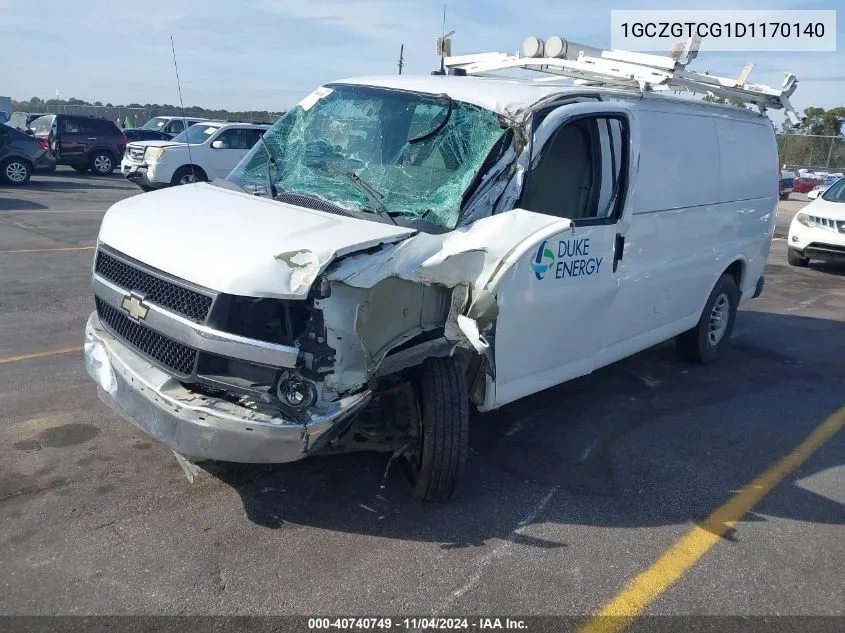 1GCZGTCG1D1170140 2013 Chevrolet Express 3500 Work Van