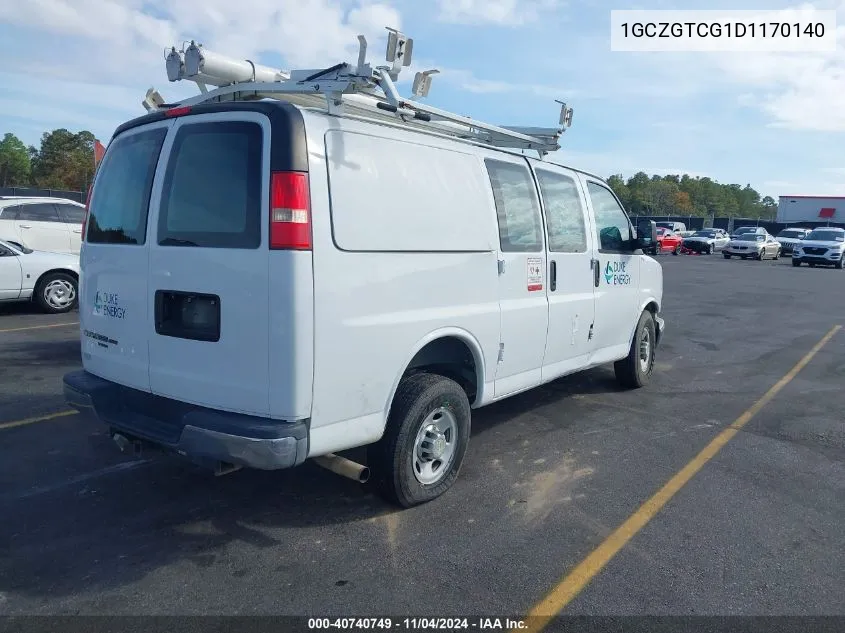 1GCZGTCG1D1170140 2013 Chevrolet Express 3500 Work Van