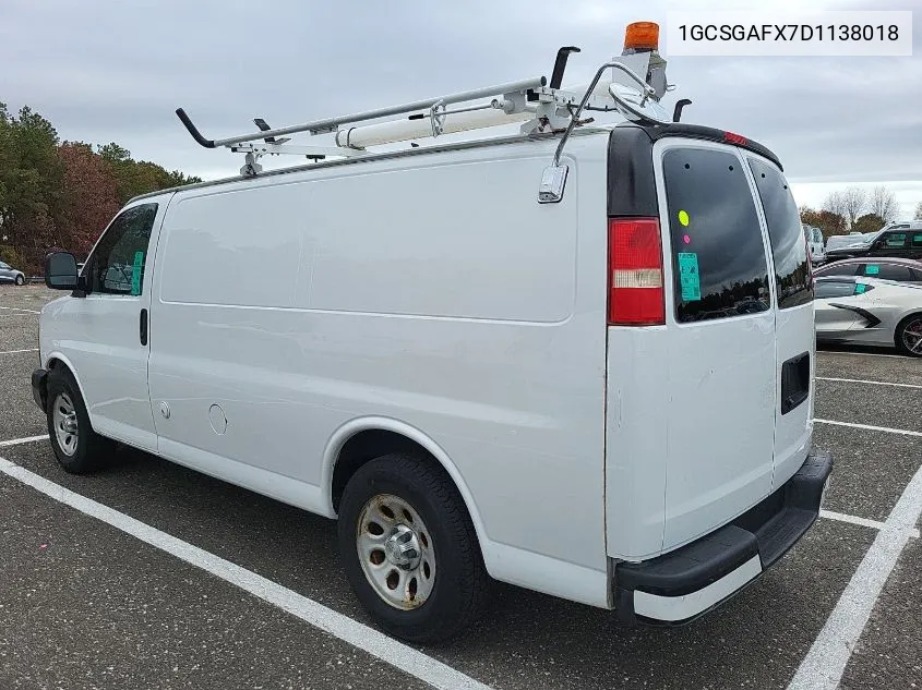 1GCSGAFX7D1138018 2013 Chevrolet Express G1500