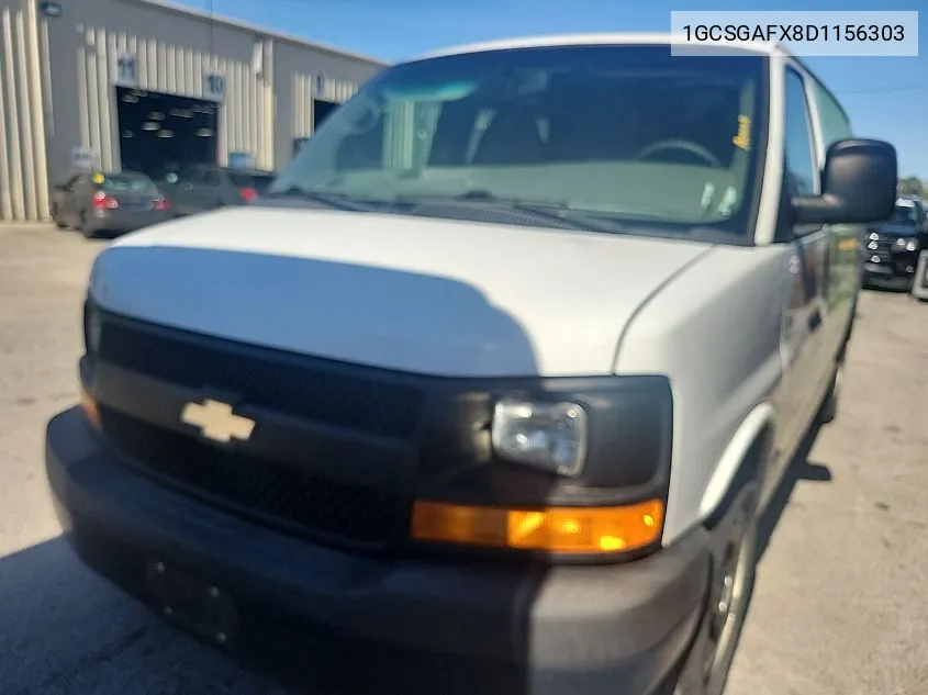 2013 Chevrolet Express 1500 Work Van VIN: 1GCSGAFX8D1156303 Lot: 40757328