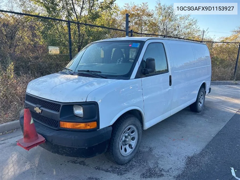 2013 Chevrolet Express 1500 Work Van VIN: 1GCSGAFX9D1153927 Lot: 40757334