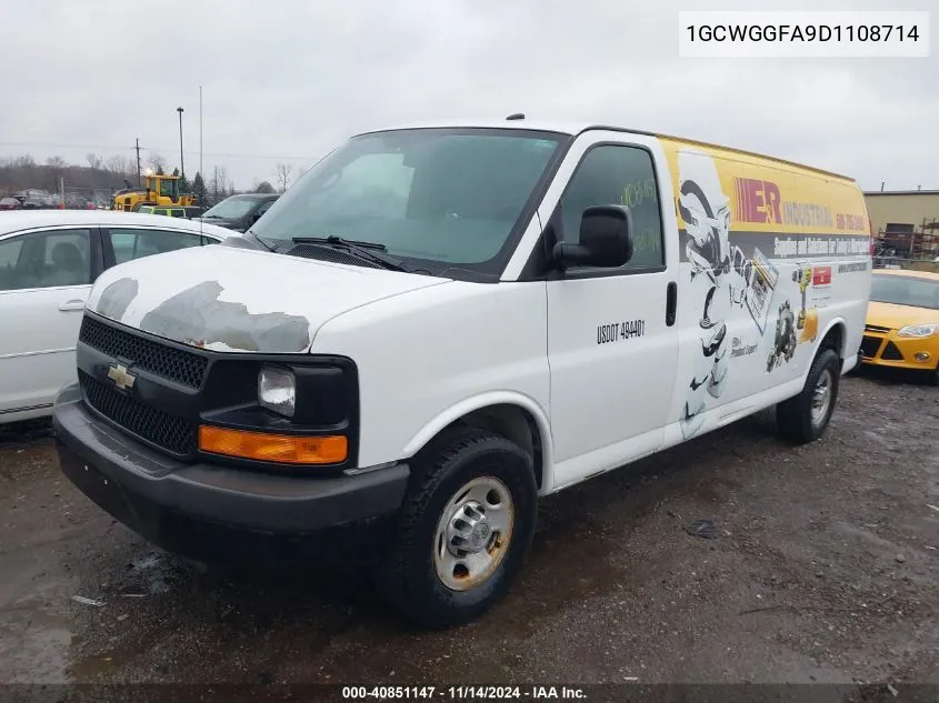 1GCWGGFA9D1108714 2013 Chevrolet Express 2500 Work Van