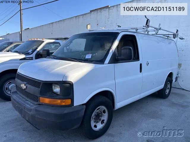 2013 Chevrolet Express G2500 VIN: 1GCWGFCA2D1151189 Lot: 40868968