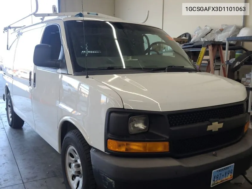 2013 Chevrolet Express G1500 VIN: 1GCSGAFX3D1101063 Lot: 40877418