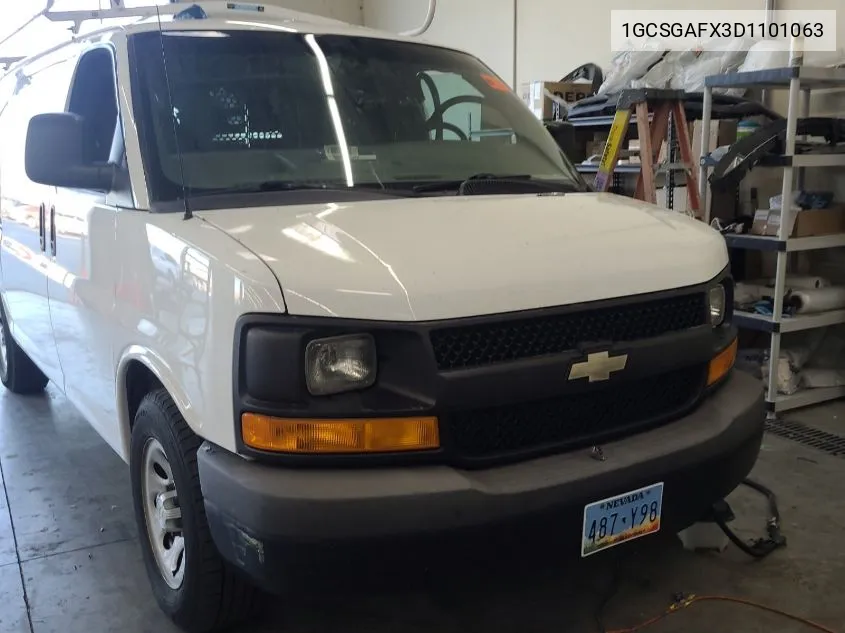 2013 Chevrolet Express G1500 VIN: 1GCSGAFX3D1101063 Lot: 40877418