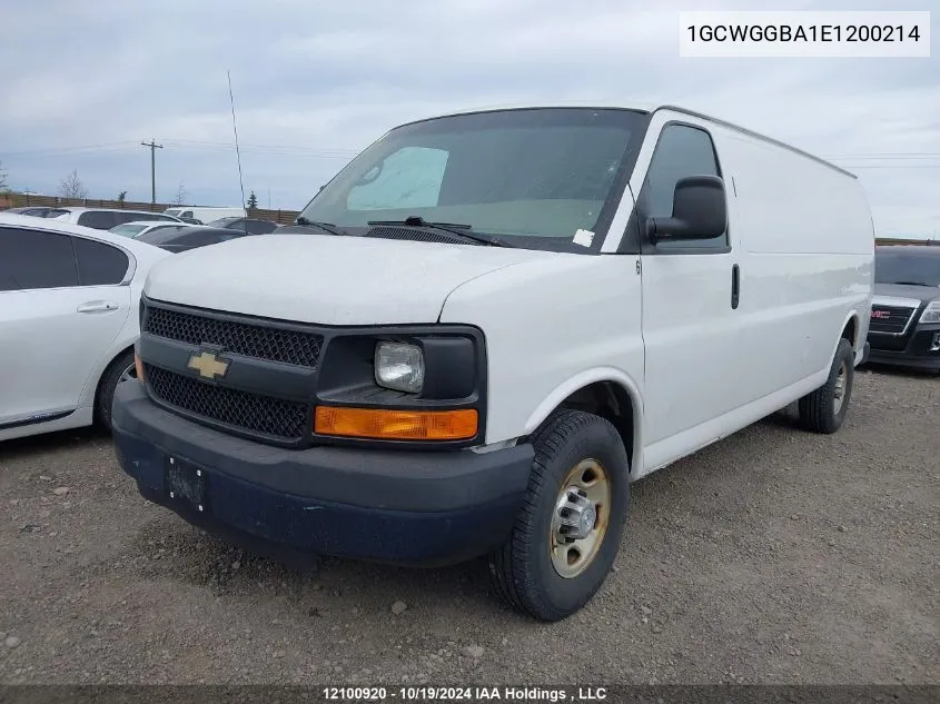 1GCWGGBA1E1200214 2014 Chevrolet Express G2500