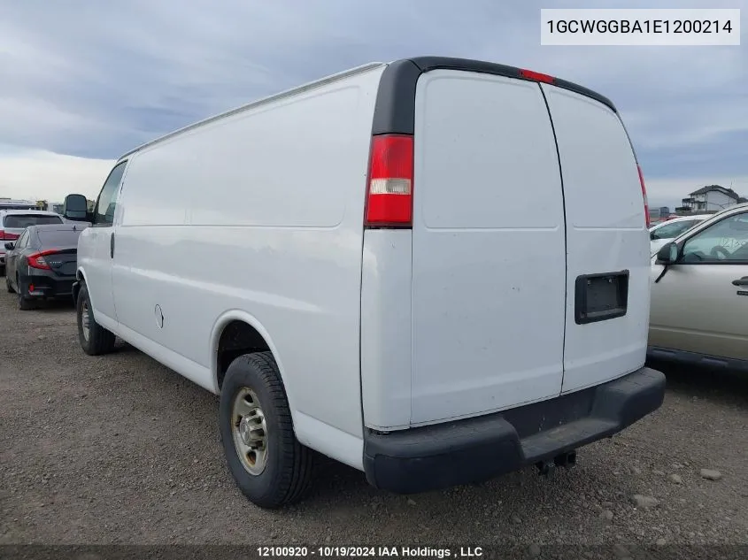 1GCWGGBA1E1200214 2014 Chevrolet Express G2500