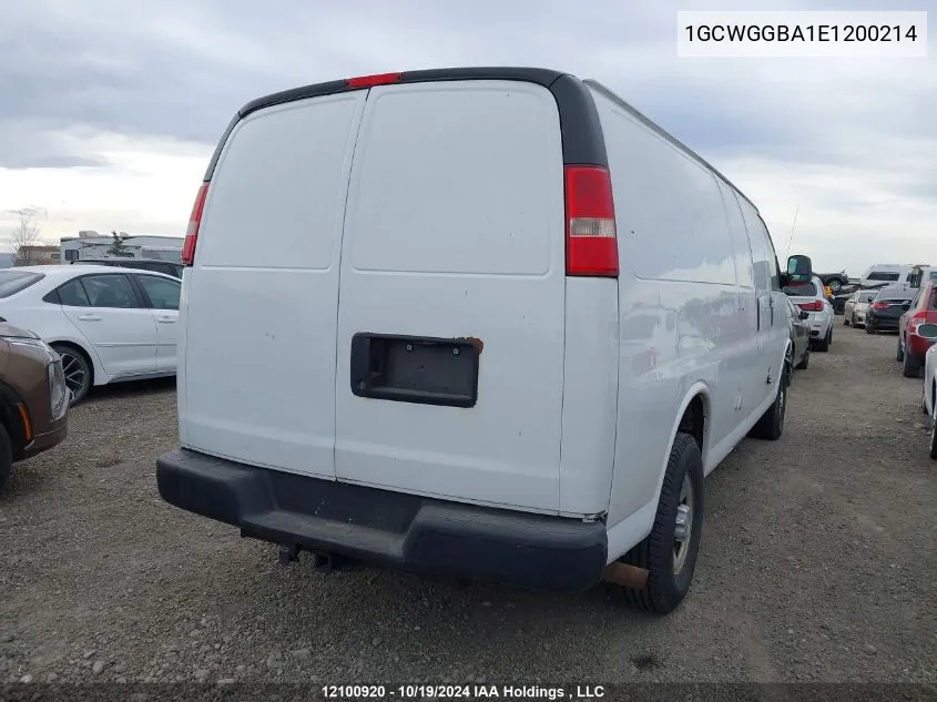 1GCWGGBA1E1200214 2014 Chevrolet Express G2500