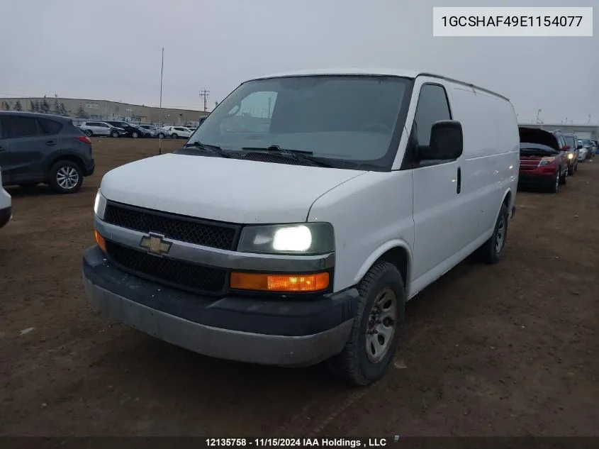 2014 Chevrolet Express VIN: 1GCSHAF49E1154077 Lot: 12135758