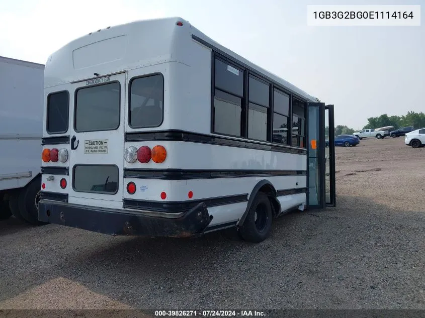 2014 Chevrolet Express Cutaway 3500 VIN: 1GB3G2BG0E1114164 Lot: 39826271