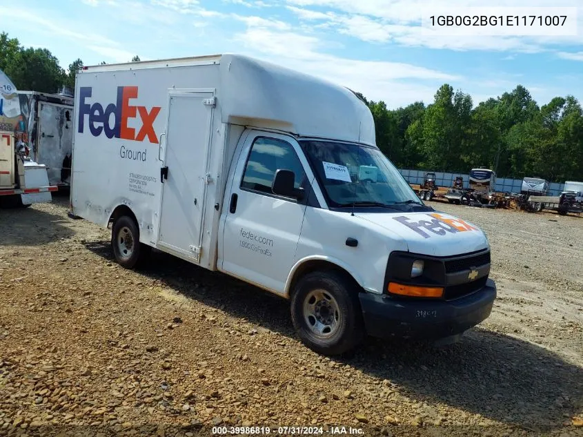 2014 Chevrolet Express Cutaway 3500 VIN: 1GB0G2BG1E1171007 Lot: 39986819