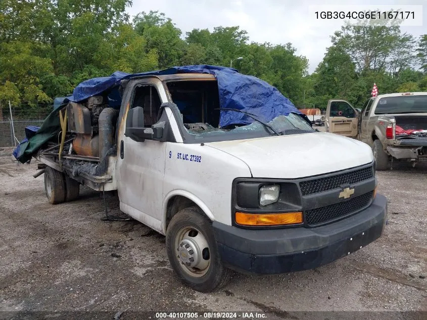 2014 Chevrolet Express Cutaway 3500 VIN: 1GB3G4CG6E1167171 Lot: 40107505