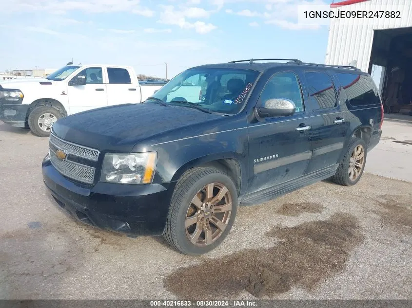 2014 Chevrolet Suburban 1500 Lt VIN: 1GNSCJE09ER247882 Lot: 40216833