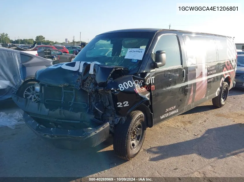 1GCWGGCA4E1206801 2014 Chevrolet Express 2500 Work Van