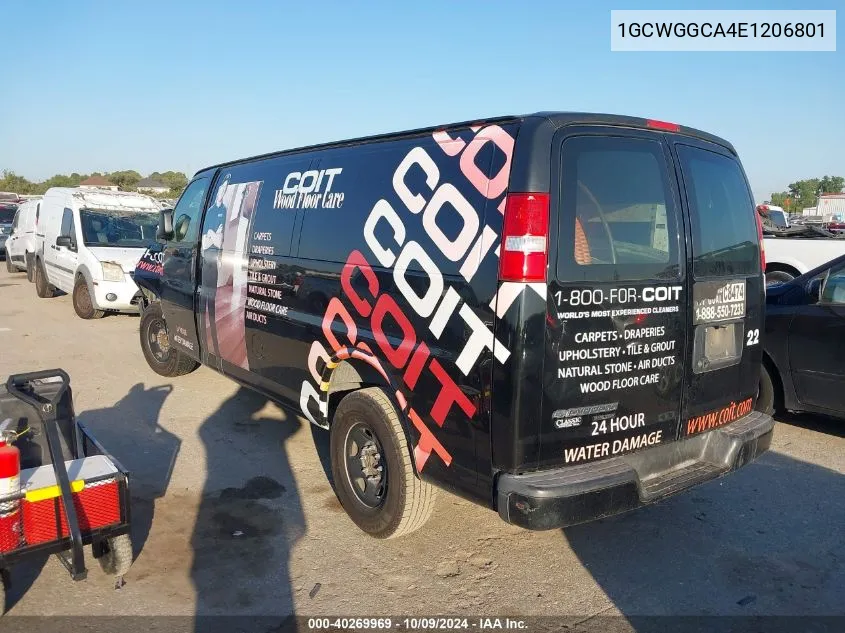 1GCWGGCA4E1206801 2014 Chevrolet Express 2500 Work Van