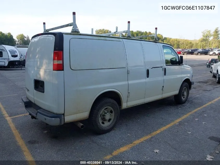 2014 Chevrolet Express G2500 VIN: 1GCWGFCG6E1107847 Lot: 40338041