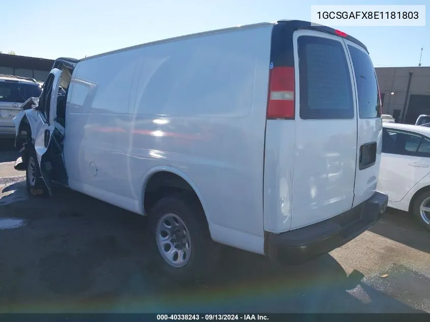 1GCSGAFX8E1181803 2014 Chevrolet Express 1500 Work Van