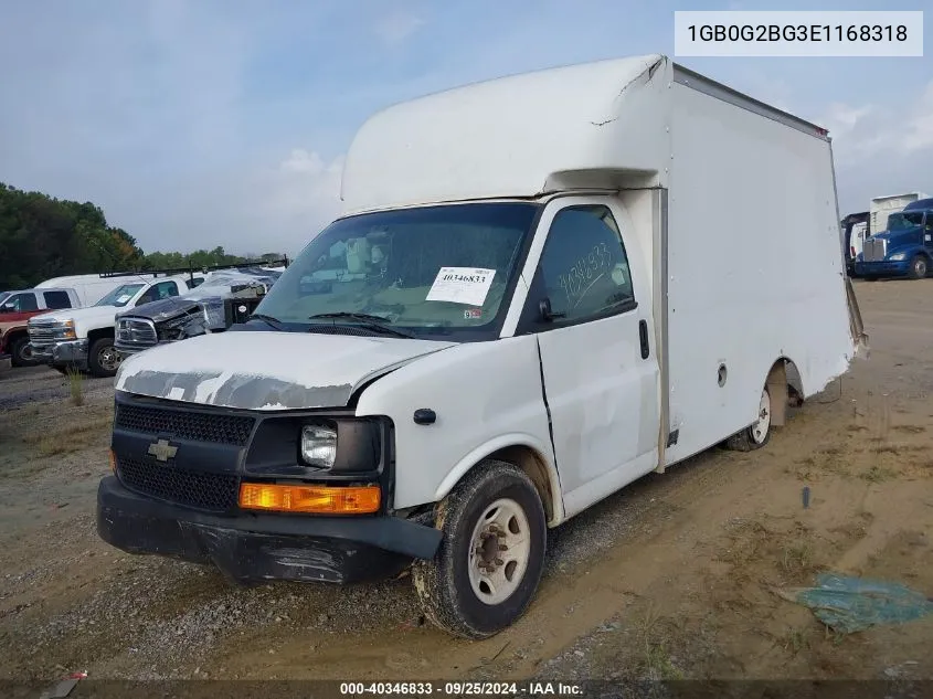 2014 Chevrolet Express Cutaway 3500 VIN: 1GB0G2BG3E1168318 Lot: 40346833