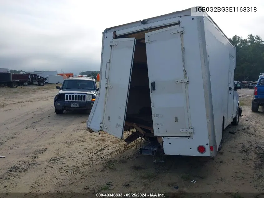 2014 Chevrolet Express Cutaway 3500 VIN: 1GB0G2BG3E1168318 Lot: 40346833