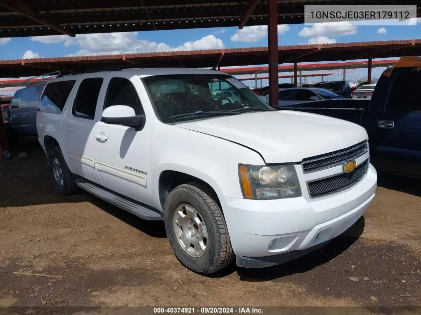 2014 Chevrolet Suburban 1500 Lt VIN: 1GNSCJE03ER179112 Lot: 40374921