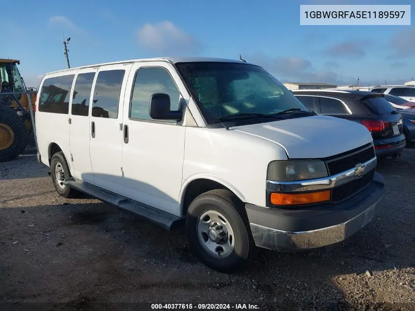 2014 Chevrolet Express 2500 Lt VIN: 1GBWGRFA5E1189597 Lot: 40377615