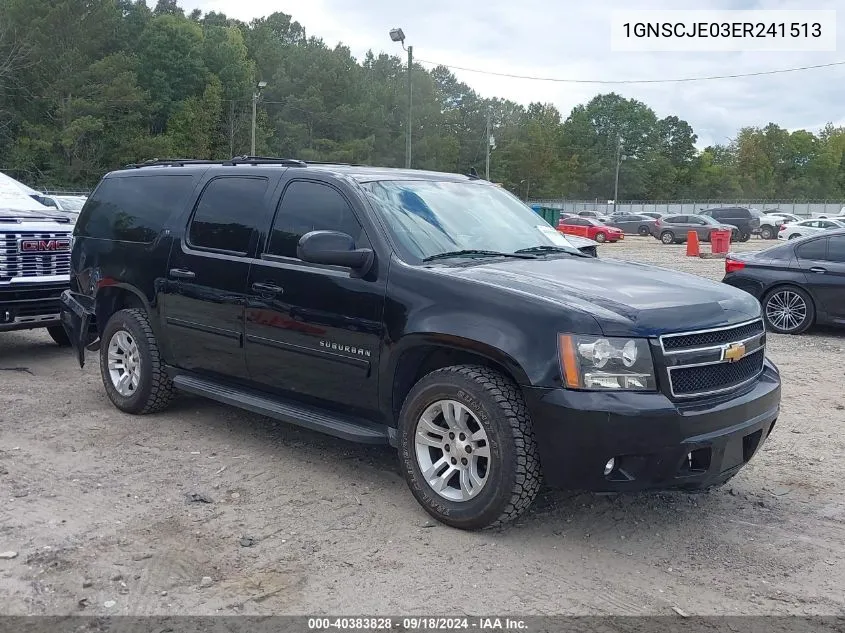 2014 Chevrolet Suburban 1500 Lt VIN: 1GNSCJE03ER241513 Lot: 40383828