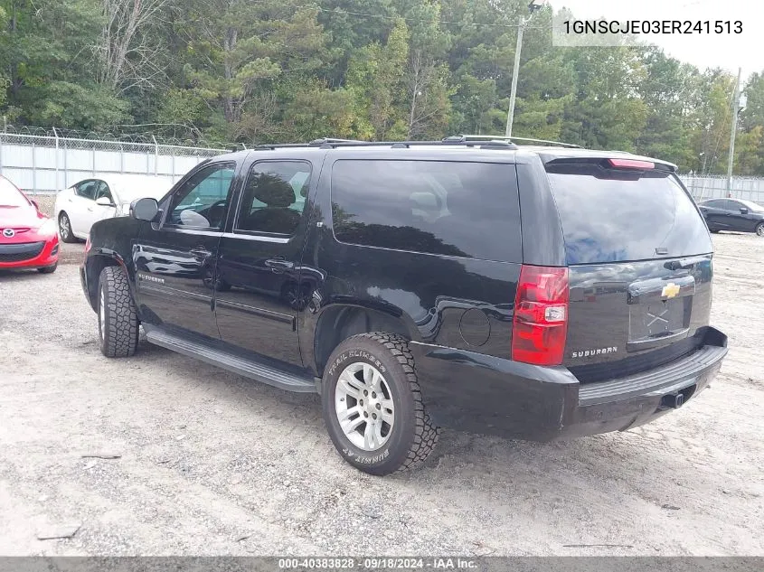 2014 Chevrolet Suburban 1500 Lt VIN: 1GNSCJE03ER241513 Lot: 40383828