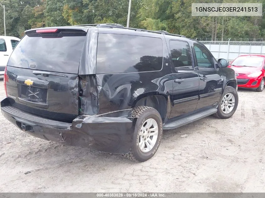 2014 Chevrolet Suburban 1500 Lt VIN: 1GNSCJE03ER241513 Lot: 40383828