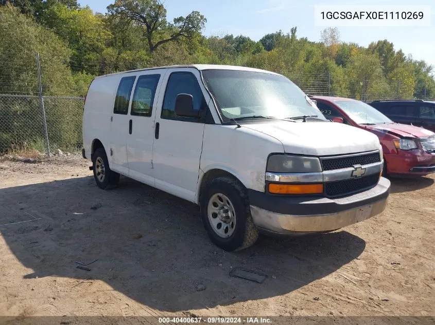 1GCSGAFX0E1110269 2014 Chevrolet Express 1500 Work Van