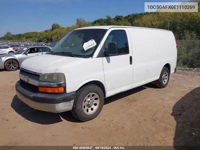 2014 Chevrolet Express 1500 Work Van VIN: 1GCSGAFX0E1110269 Lot: 40400637