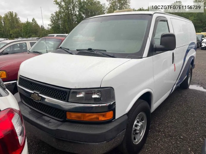 1GCZGTFG7E1156739 2014 Chevrolet Express 3500 Work Van