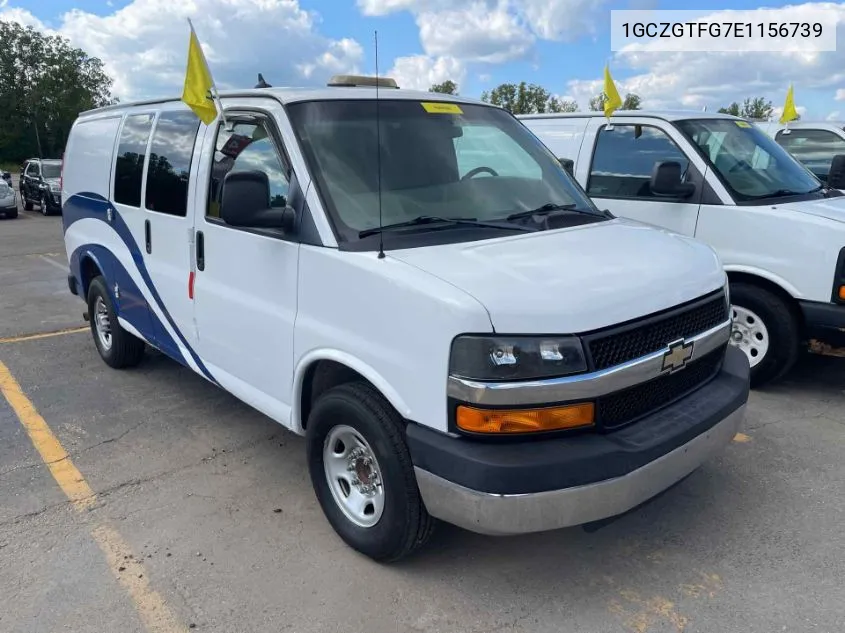 1GCZGTFG7E1156739 2014 Chevrolet Express 3500 Work Van