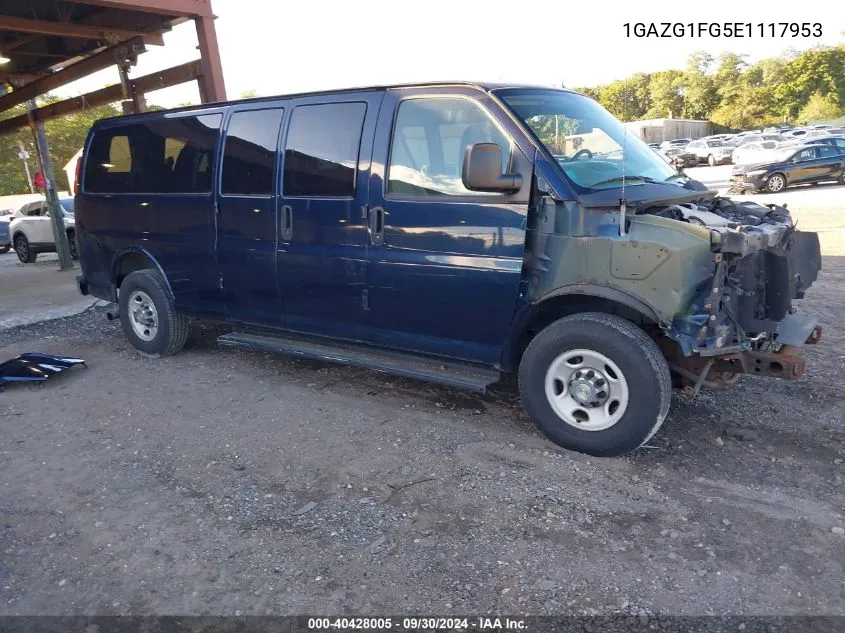 1GAZG1FG5E1117953 2014 Chevrolet Express 3500 Lt