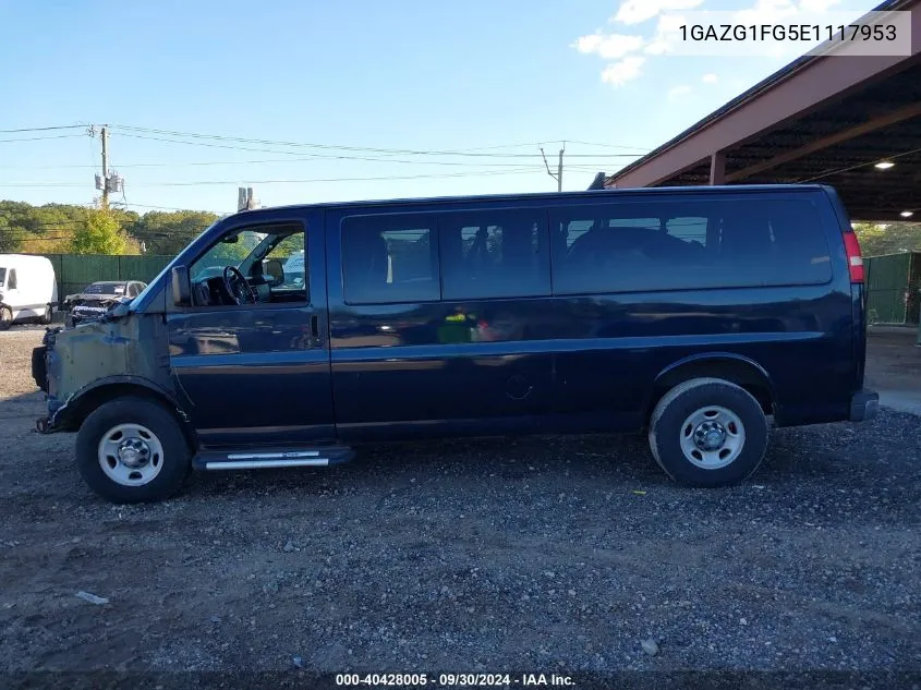 2014 Chevrolet Express 3500 Lt VIN: 1GAZG1FG5E1117953 Lot: 40428005