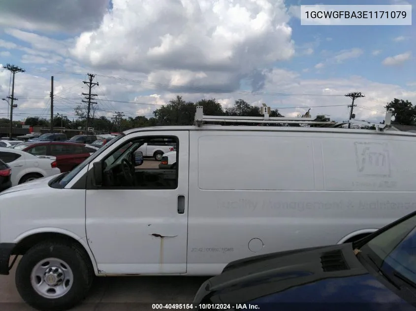 2014 Chevrolet Express 2500 Work Van VIN: 1GCWGFBA3E1171079 Lot: 40495154