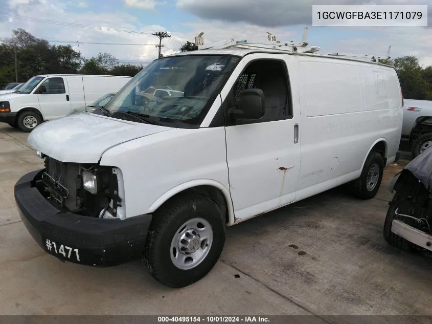 1GCWGFBA3E1171079 2014 Chevrolet Express 2500 Work Van