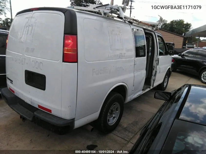 1GCWGFBA3E1171079 2014 Chevrolet Express 2500 Work Van