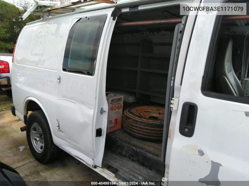 1GCWGFBA3E1171079 2014 Chevrolet Express 2500 Work Van