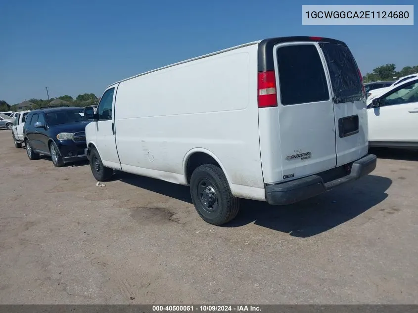 2014 Chevrolet Express 2500 Work Van VIN: 1GCWGGCA2E1124680 Lot: 40500051