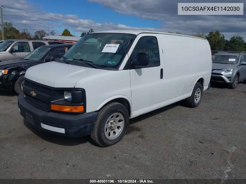 2014 Chevrolet Express 1500 Work Van VIN: 1GCSGAFX4E1142030 Lot: 40501196