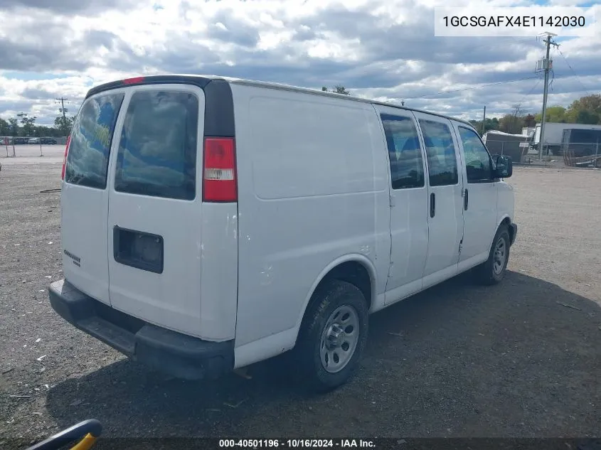 2014 Chevrolet Express 1500 Work Van VIN: 1GCSGAFX4E1142030 Lot: 40501196