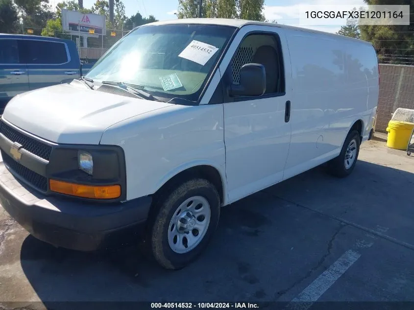 2014 Chevrolet Express 1500 Work Van VIN: 1GCSGAFX3E1201164 Lot: 40514532