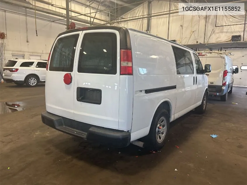 1GCSGAFX1E1155852 2014 Chevrolet Express 1500 Work Van