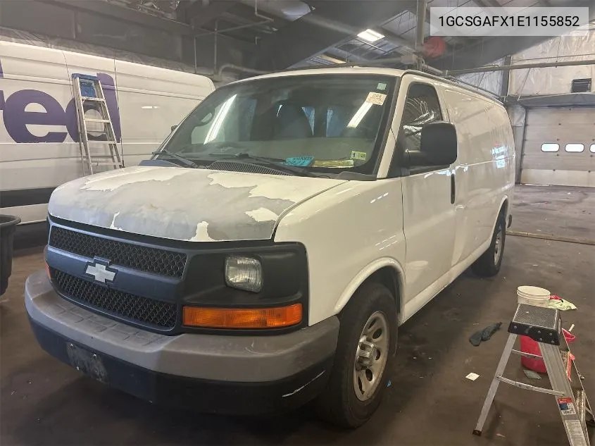 1GCSGAFX1E1155852 2014 Chevrolet Express 1500 Work Van