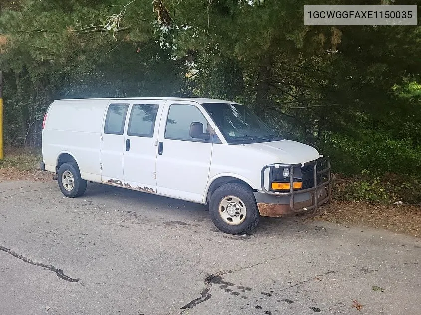 2014 Chevrolet Express G2500 VIN: 1GCWGGFAXE1150035 Lot: 40536311