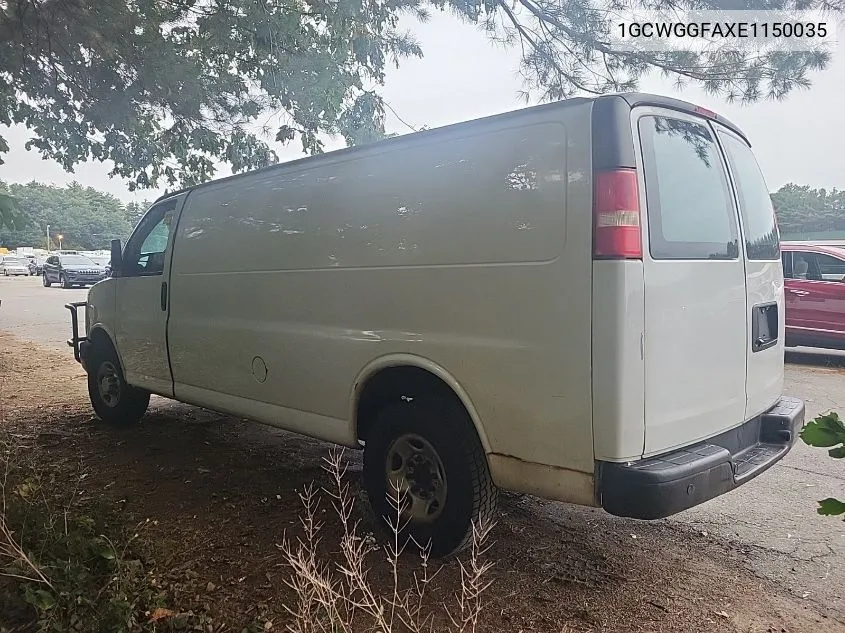 2014 Chevrolet Express G2500 VIN: 1GCWGGFAXE1150035 Lot: 40536311