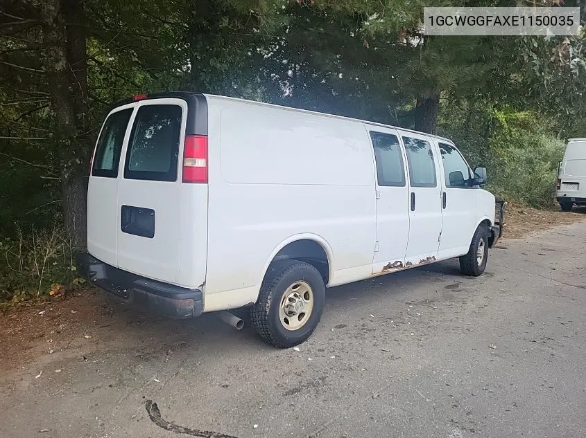 2014 Chevrolet Express G2500 VIN: 1GCWGGFAXE1150035 Lot: 40536311